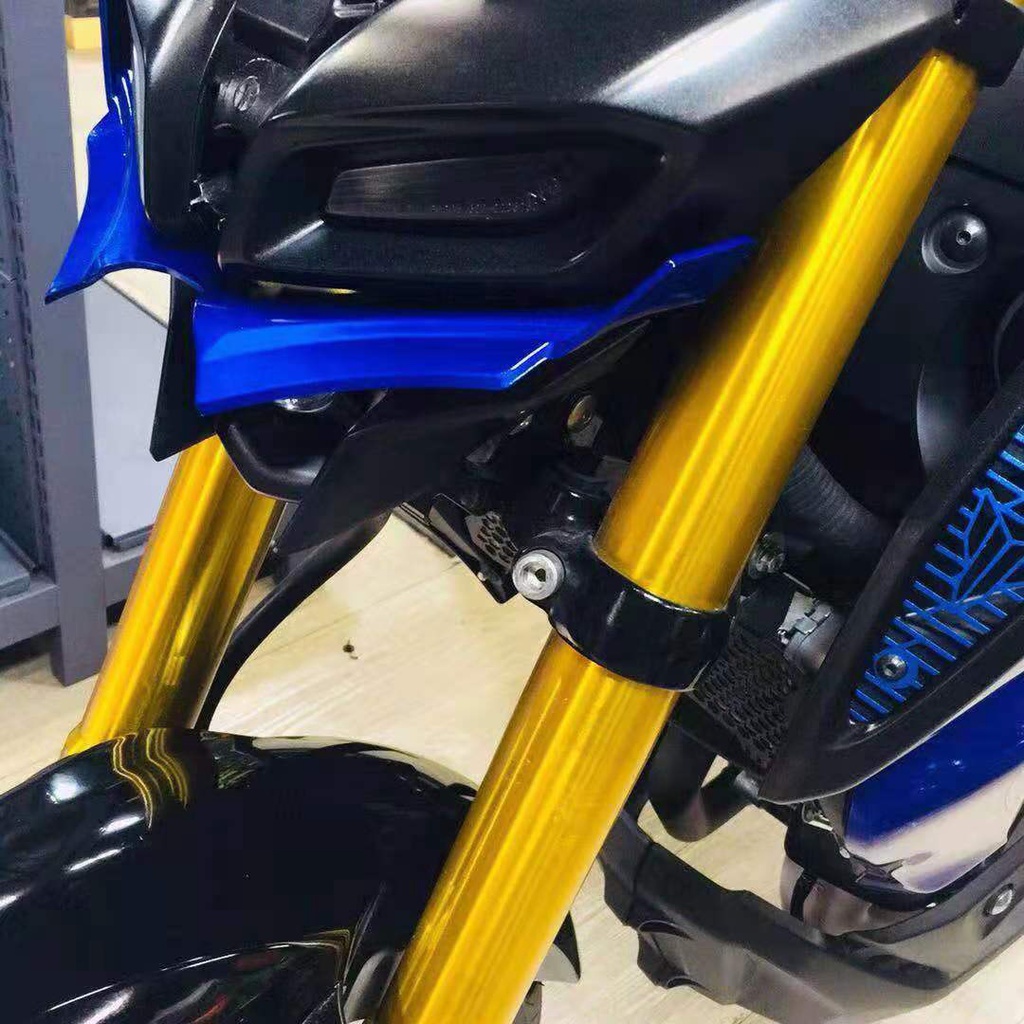 REALZION ฝาครอบป้องกันอุปกรณ์เสริมรถจักรยานยนต์ ABS แผงด้านหน้า Winglet Fairing สําหรับ Yamaha MT15 