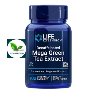 Life Extension Decaffeinated Mega Green Tea Extract (98% Polyphenols) / 100 Vegetarian Capsules