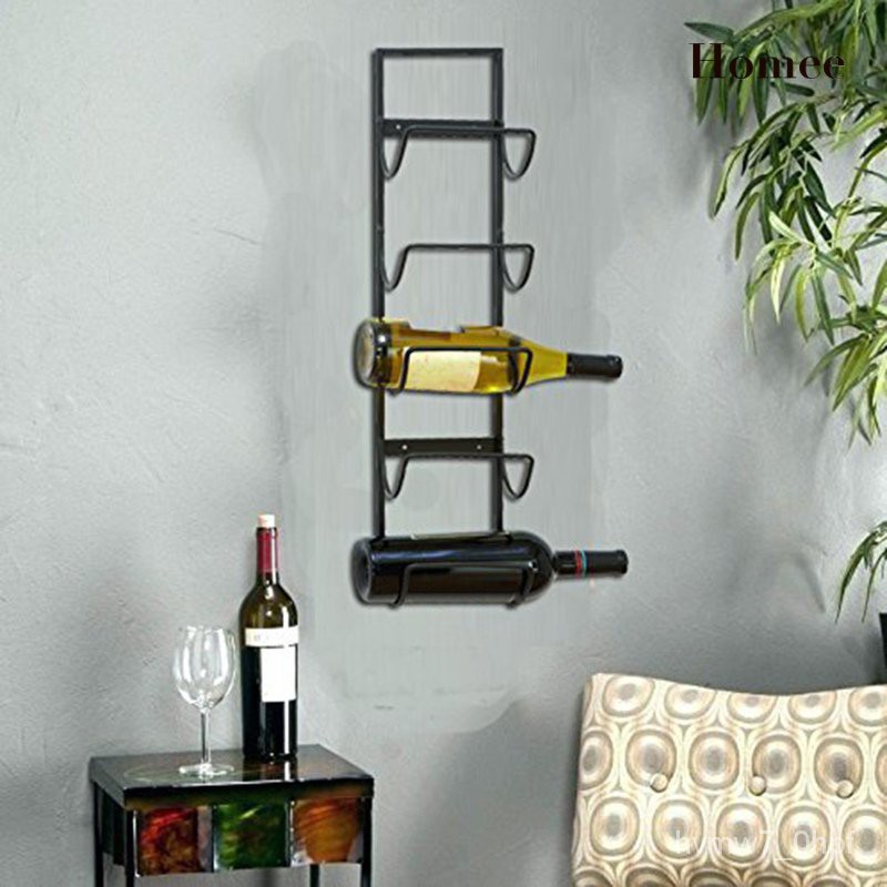 Home Appliances 5 Level Wall Mount Wine Bottle Display Stand Kitchen   5d81d00dda6594ee8beb4d9cd43b9873