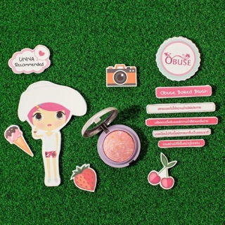 ปัดแก้ม OB-1151 Obuse bakes blush เสกพวงแก้มให้หวานฉ่ำเปล่งประกาย