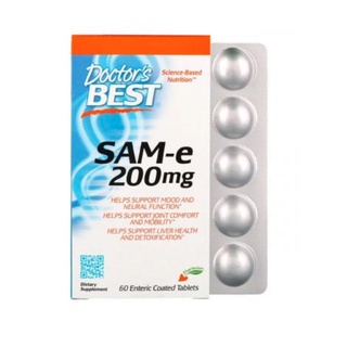 Doctors Best SAM-e 200 60 Enteric Coated Tablets