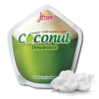 Jfruit มะพร้าวอบแห้ง สูตรน้ำตาลน้อย Dehydrated Coconut Low Sugar 50 g.