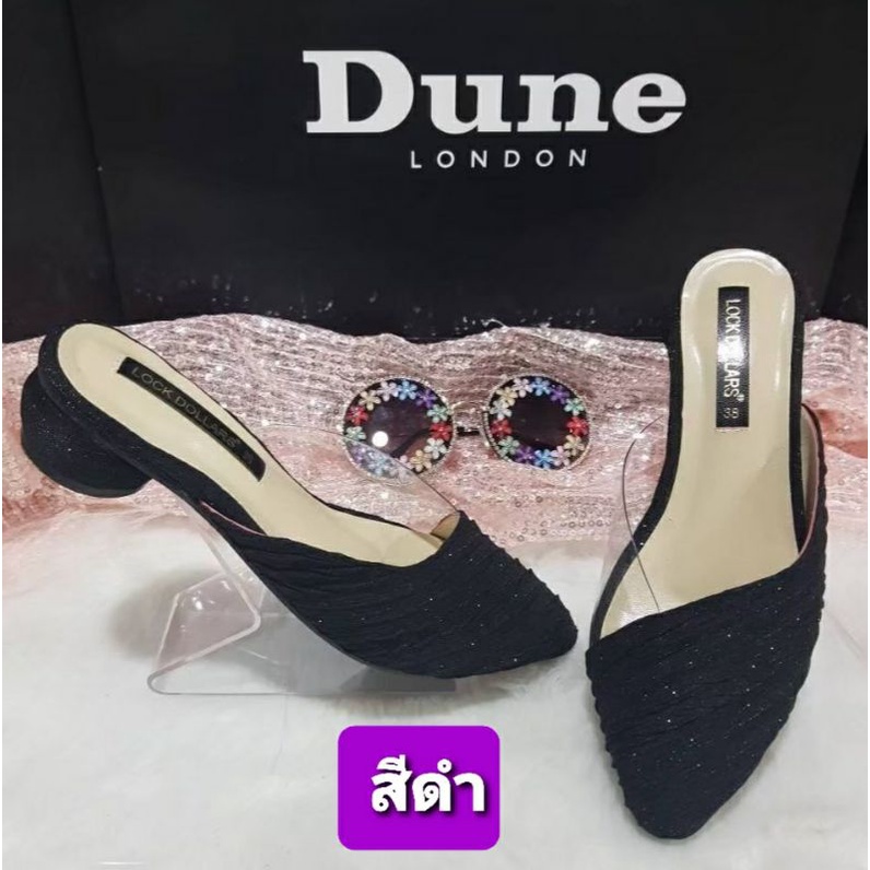 รองเท้าเปิดส้น ฺSize 36 - 45  Bigsize Dune แบบส้นกลม สูง 1 นิ้วคะ เนื้อกริสเตอร์ วิ้งวิ้ง ใส่สวย น่ารักมาก ๆ คะ