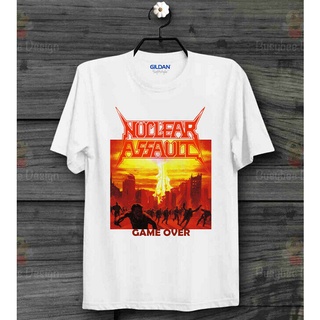 เสื้อยืด ลาย NUCLEAR ASSAULT GAME OVER B