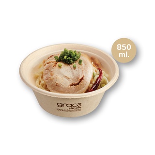 เกรซซิมเปิล ชามชานอ้อย 850 มล. x 50 ถ้วย101220GRACZ Simple Bowl 850 ml x 50 Pcs