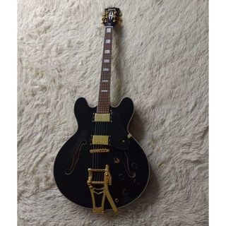 Gibson ES335 บอดี้กึ่งกลวง พร้อมสะพานสายกีตาร์ไฟฟ้า Bigsby B700