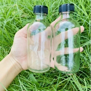 ขวดผสม กลมใส120ML มีจุกและฝา