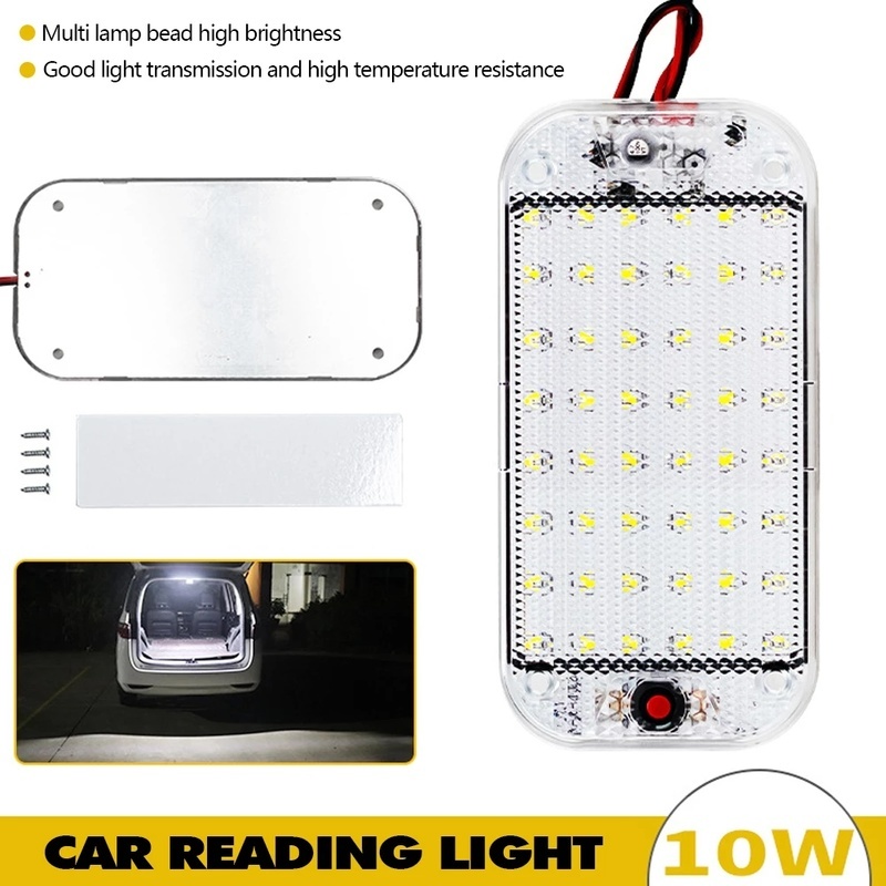 1 ชุด บางเฉียบ รถยนต์ คริสตัล หน้ากาก ห้องโดยสาร LED โคมไฟอ่านหนังสือ สว่างมาก / อุปกรณ์ยานยนต์ สากล