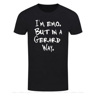 ขายดี gildan เสื้อยืด ผ้าฝ้ายแท้ พิมพ์ลาย Im Emo But In A Gerard Ways BlackBest ของขวัญสําหรับพ่อ