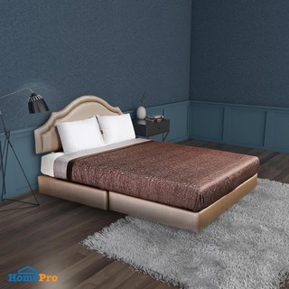 ผ้าคลุมเตียง KING SIZE LOFTY สีน้ำตาล BED COVER LOFTY BROWN 6