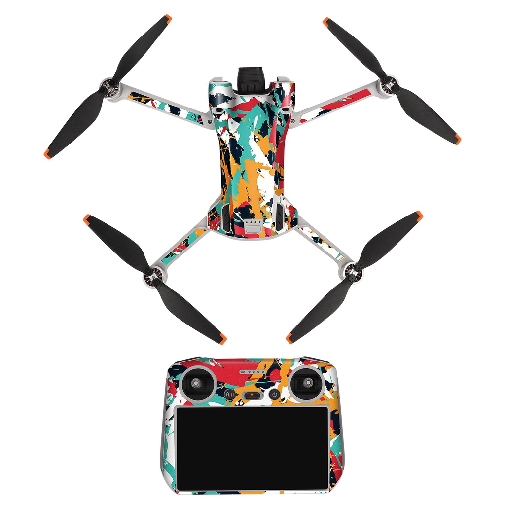 Sunnylife DJI Mini 3 PRO สติกเกอร ์ รูปแบบประณีตเหมาะสําหรับ DJI RC รีโมทคอนโทรลฟิล ์ มป ้ องกัน Body Machine Arm Film