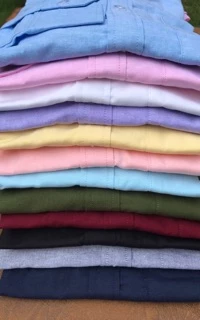 👔เสื้อเชิ้ตคอจีนแขนสั้น👔 ผ้า Oxford ทรงสลิม คัตติ้งเนี๊ยบมากกกก​8​