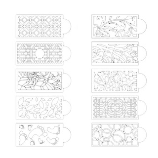 แม่พิมพ์ลายฉลุสําหรับตกแต่งเค้กแต่งงาน 10 แพ็ค