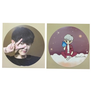 พัดชานยอล chanyeol fan + สติกเกอร์ set