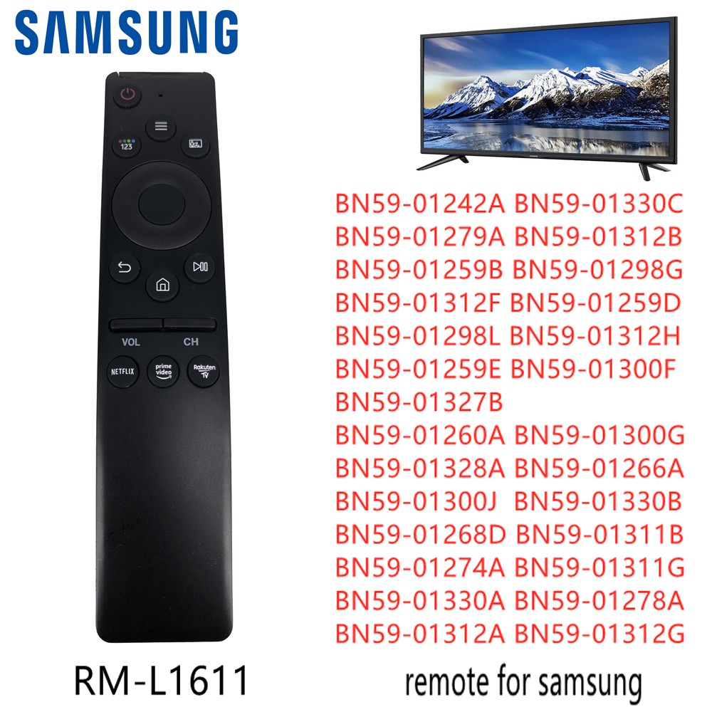 Samsung ใหม่ RM-L1611 สําหรับเปลี่ยนสมาร์ททีวีรีโมทคอนโทรล LCD TV สําหรับ BN59-01242A BN59-011330C B