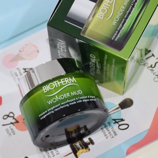 (แท้100%)Biotherm Wonder Mud ขนาด 75ml. โคลนมาส์กกระชำรูขุมขน ดีท็อกซ์ผิว