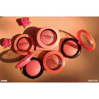 Sivanna Colors Mineral Blush : HF3021 ปัดแก้มเนื้อฝุ่นผสมชิมเมอร์ละเอียด