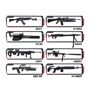 ปืนโมเดล 4D มี8แบบ  สเกล1/6
