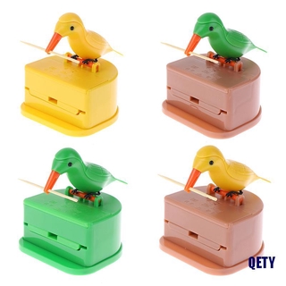 (QETY)Toothpick Holder Dispenser Bird Table Decoration Toothpick Box