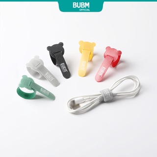 Bubm สายเคเบิลเวลโคร T-type ใช้ซ้ําได้ 40 ชิ้น สําหรับจัดระเบียบสายไฟ และจัดระเบียบสายคอมพิวเตอร์