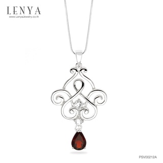 Lenya Jewelry จี้เงินแท้ ประดับพลอยโกเมน และไวท์โทแพซ เสริมพลังสร้างความสำเร็จ