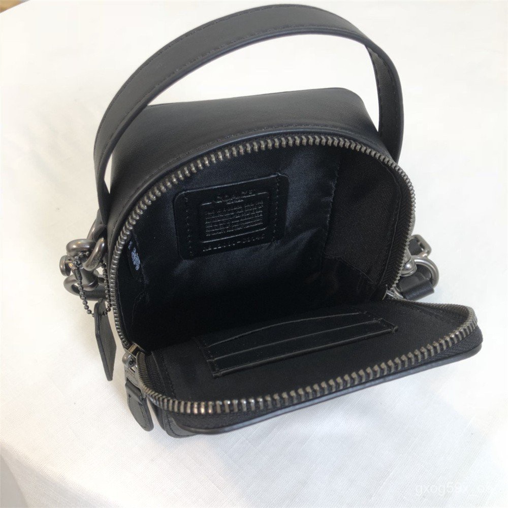 Coach C3147 C3146 Top Handle Crossbody Leather Signature Canvas Women