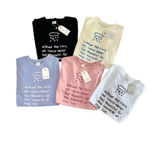 (oversize.summer) เสื้อยืด เสื้อโอเวอร์ไซส์ Oversize -without the rain  (พร้อมส่ง) /OV-T-0064