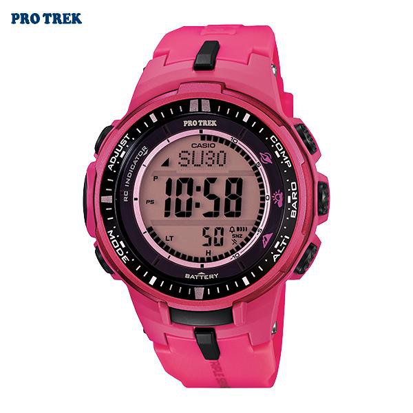 Casio นาฬิกา PRW-3000-4B Rasin Strap - Pink