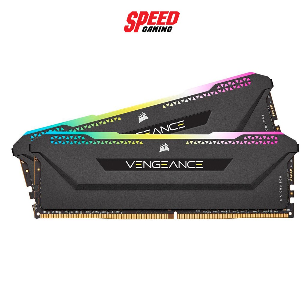 RAM CORSAIR PC VENGEANCE PRO SL RGB (BLACK) (CMH16GX4M2Z3600C18) 16GB (8GBx2) DDR4/3600 /LIFETIME (แรม) SPEED GAMING