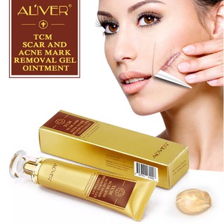 ALIVER ครีมลดรอยแผลเป็น ครีมลดรอยสิว สูตรสมุนไพรธรรมชาติ ลดเลือนแผลเป็นใหม่และแผลเป็นเก่า บาดแผล แผลเป็นผ่า