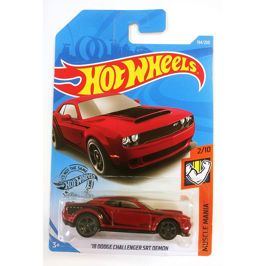 Hot Wheels Muscle Mania No Dodge Challenger Srt Demon Shopee Thailand