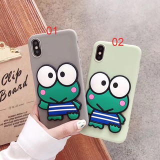 Samsung Galaxy A10 A20 A30 A40 A50 M10 M20 Cute Cartoon 3D Frog Patterned Slim Thin Matte Skin Soft TPU Case Cover