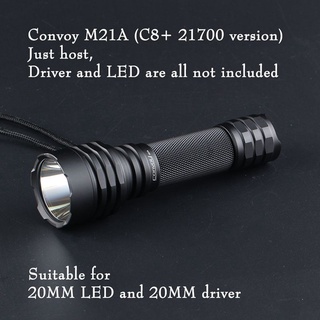 Convoy M21A ไฟฉาย Host 21700 เวอร์ชั่นไม่มีไฟ LED ไม่มีไดรเวอร์