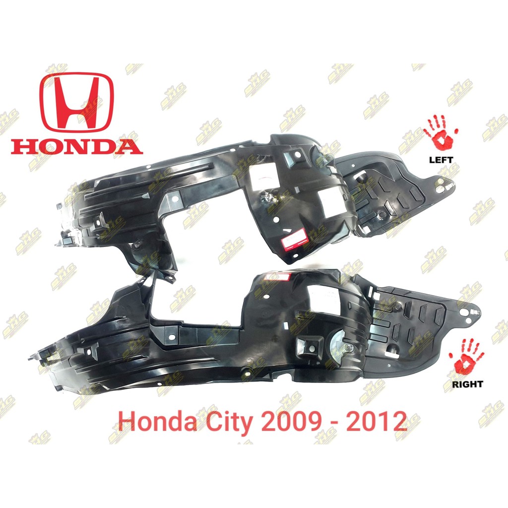พลาสติกซุ้มล้อหน้า City 2009 - 2013 Honda เทียบแท้