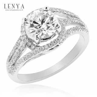 LenYa Jewelry แหวนเพชร DiamondLike เพิ่มลูกเล่นเก๋ๆให้เรียวนิ้ว บนตัวเรือนเงินแท้ชุบทองคำขาว