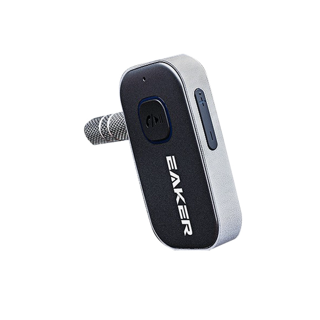 EAKER Car Bluetooth Music Receiver อุปกรณ์รับสัญญาณบลูทูธ บลูทูธติดรถยนต์ผ่านช่อง Aux HD VOICE เบสแน่น เสียงดี RC12