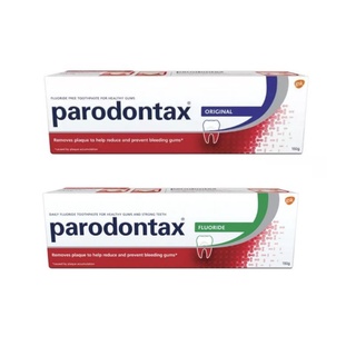 Parodontax พาโรดอนแทกซ์ ยาสีฟัน สูตรออริจินัล สูตรฟลูออไรด์ 150 กรัม สำหรับผู้มีปัญหาสุขภาพเหงือก