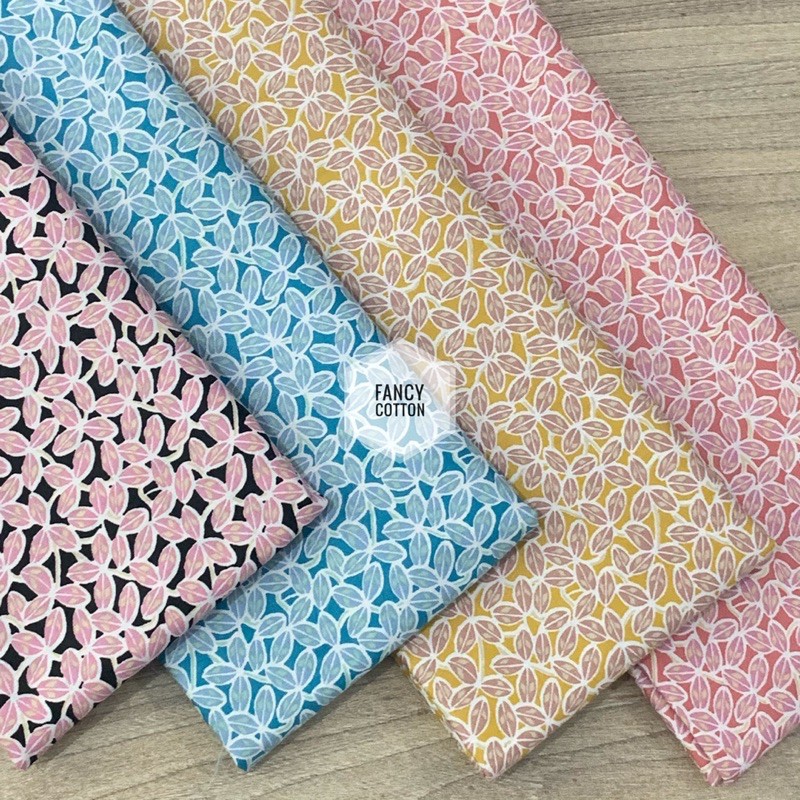 Katun ผ้าคอตตอนญี่ปุ่นลายแฟนซีผ้าบาติก motif D2412 (ราคา 1/2 mtr ซื้อ 1mtr/สี)