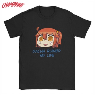 ระบายอากาศได้ เสื้อยืดชาย now Available Gacha Ruined My Life Fate Grand Order MenS Women T Shirts Fgo Novelty Tee Shirt