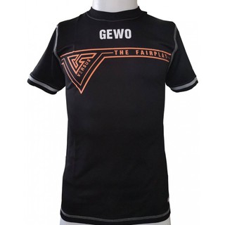 เสื้อปิงปอง GEWO (ผ้า POLYESTER สำหรับใส่เล่นกีฬา) สีดำ