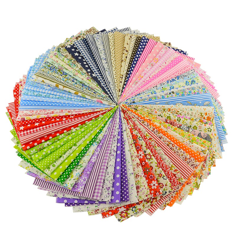 50PCS ผ้าฝ้ายดอกไม้ออกแบบ Quilting ผ้า Patchwork เย็บสําหรับ Tilde ผ้า 20 ซม.* 25 ซม.