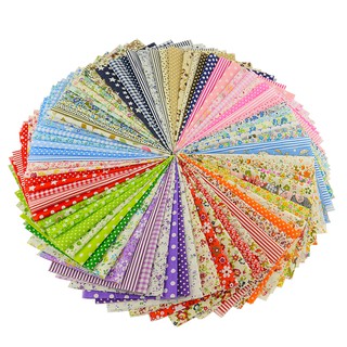 50PCS ผ้าฝ้ายดอกไม้ออกแบบ Quilting ผ้า Patchwork เย็บสําหรับ…