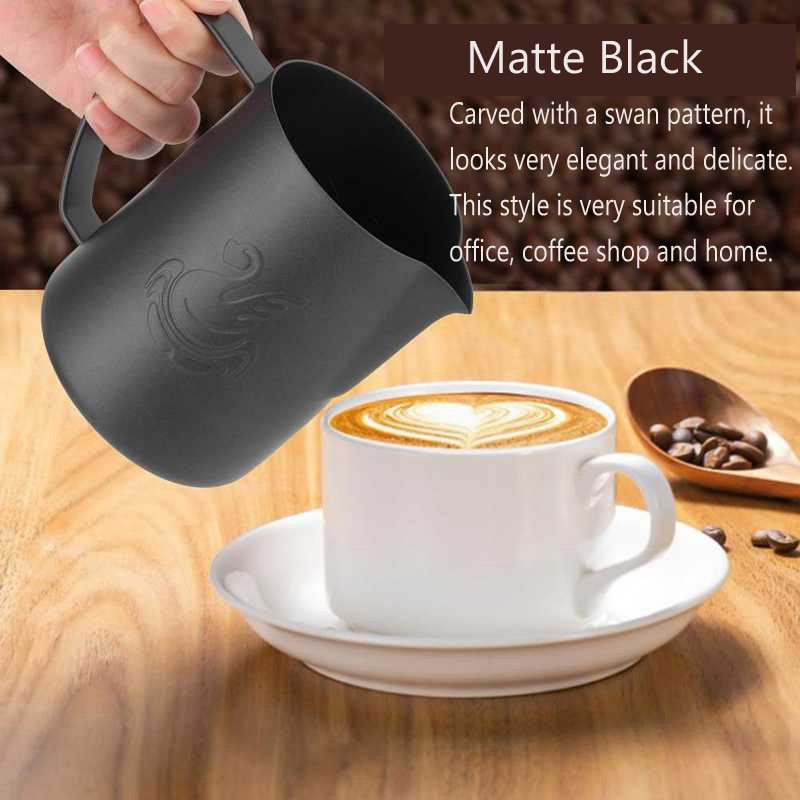 กาแฟStainless Steel Coffee Jug Milk Frothing Cup Cream Frother Espresso  Frothing Pitcher 400ml/600ml Latte Art Accessor  Shopee Thailand