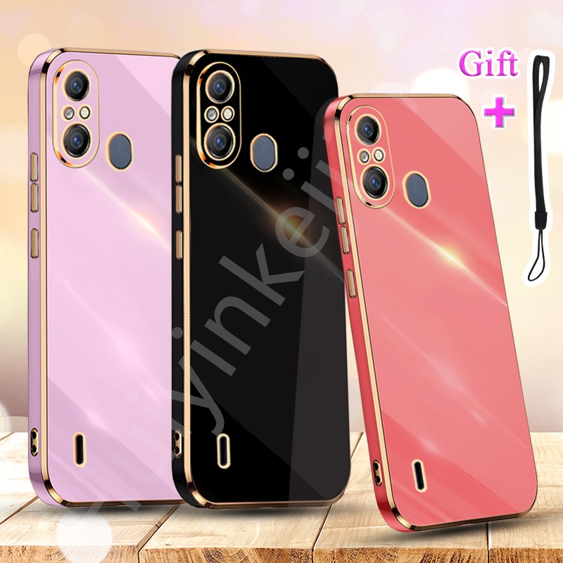 สําหรับ ITEL A58 A58 Pro A49 LTE A49 Traight Edge Electroplated เคสโทรศัพท์สําหรับ ITEL A58 A58 Pro 