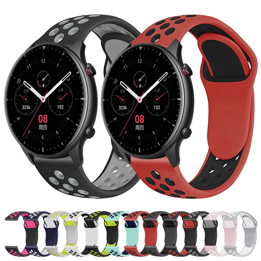 สายรัดซิลิโคนขนาด 22 มม. สําหรับ Huami Amazfit GTR 4 3 Pro GTR2 / Balance 2 / Cheetah Pro / Pace / GTR 47mm – โปรปัง