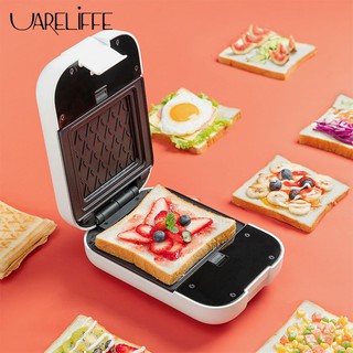 Uareliffe Electric Sandwich Maker Removable Baking Tray Waffle Maker