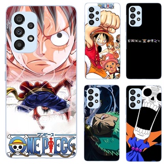 เคสโทรศัพท์มือถือ HD ลายการ์ตูนอนิเมะ One Piece Luffy Chopper ยอดนิยม สําหรับ Samsung Galaxy A73 A53 A33 5G