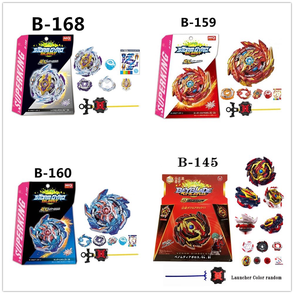 Beyblade Burst B-168 Rage Longinus B-160 King Helios.Zn B-159 Super Hyperion Xceed B-154 Imperial Dr