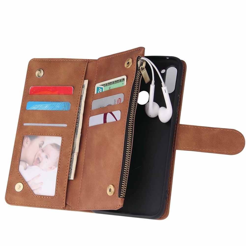 เคส ซัมซุง Casing for Samsung Galaxy Note 20 Ultra 10 Lite Plus A73 A53 A33 A23 A13 A14 A15 A24 4G A25 A34 A35 A54 A55 A16 5G A06 A07 เคสทรศัพท์มือถือหนังซิปแบบฝาพับ พร้อมช่องใส่บัตร ตั้งได้ ซองมือถือ Flip Case Wallet With Card Slots ซองมือถือ