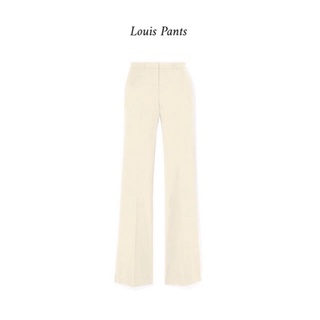 Louis Pants (Ivory) กางเกงขายาวเอวสูงสีครีม